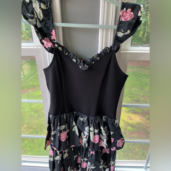 LoveShackFancy Tiered Floral Mini Dress - Picture 6 of 6